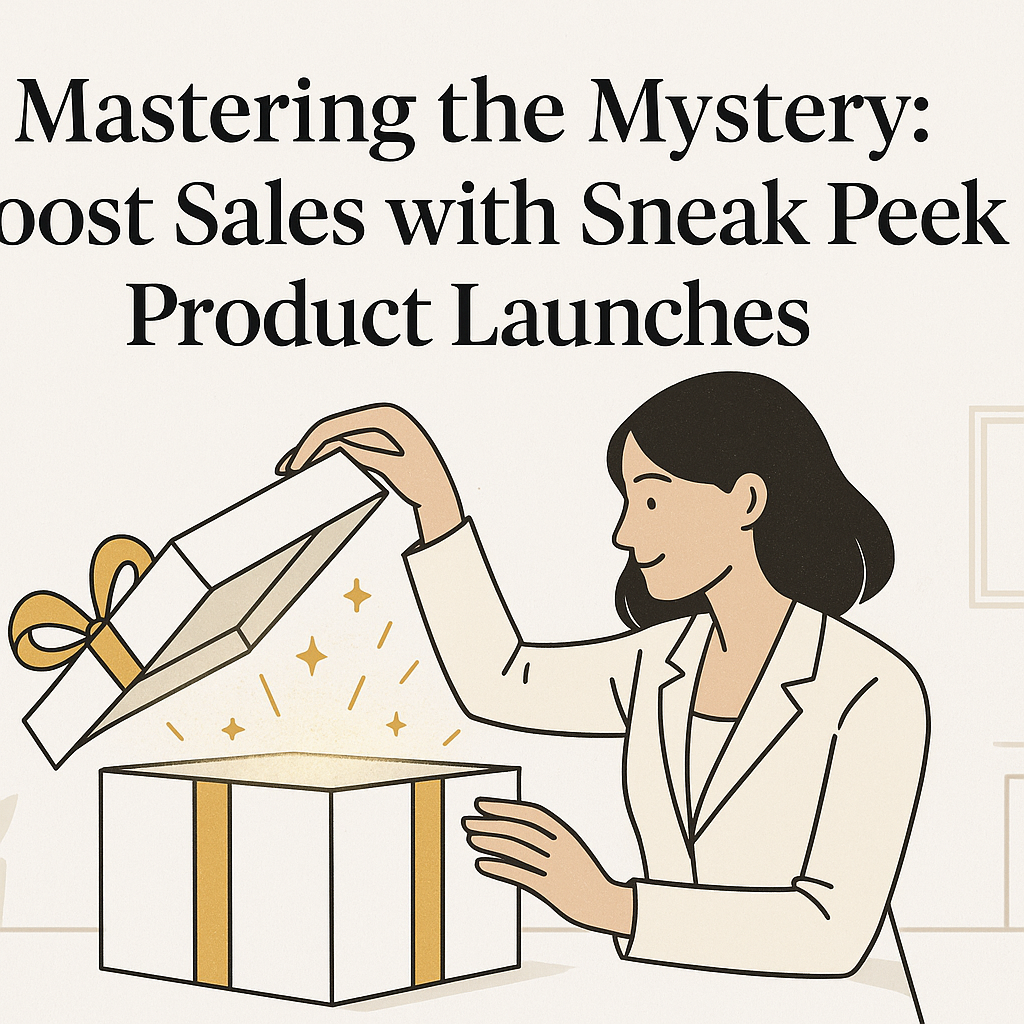 Mastering the Mystery: Boost Sales with Sneak Peek Product Launches