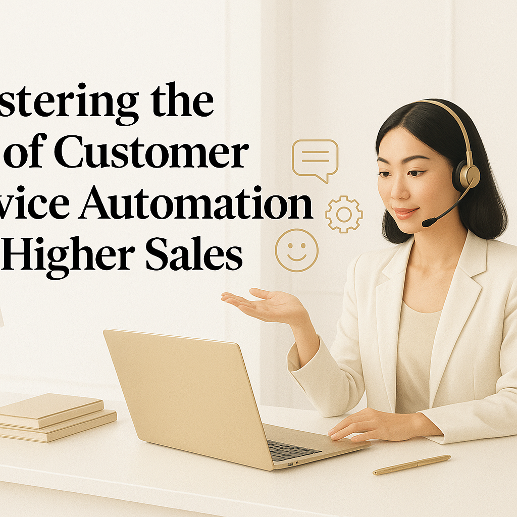 Mastering the Art of Customer Service Automation for Higher Sales